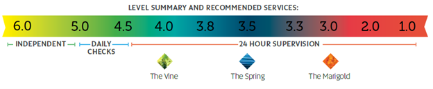 Staged Memory Care Spectrum Graphic