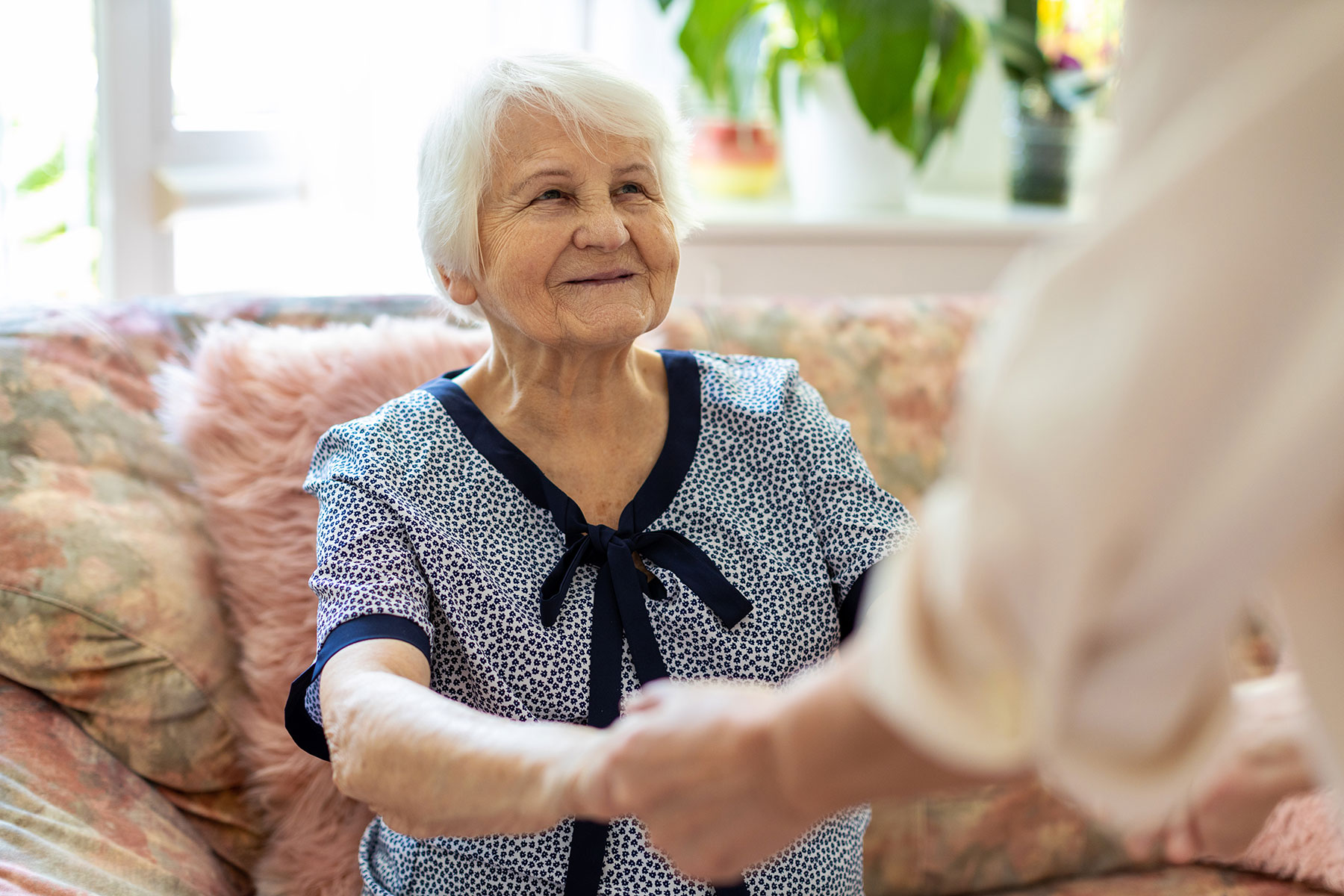 Memory Care resident with family